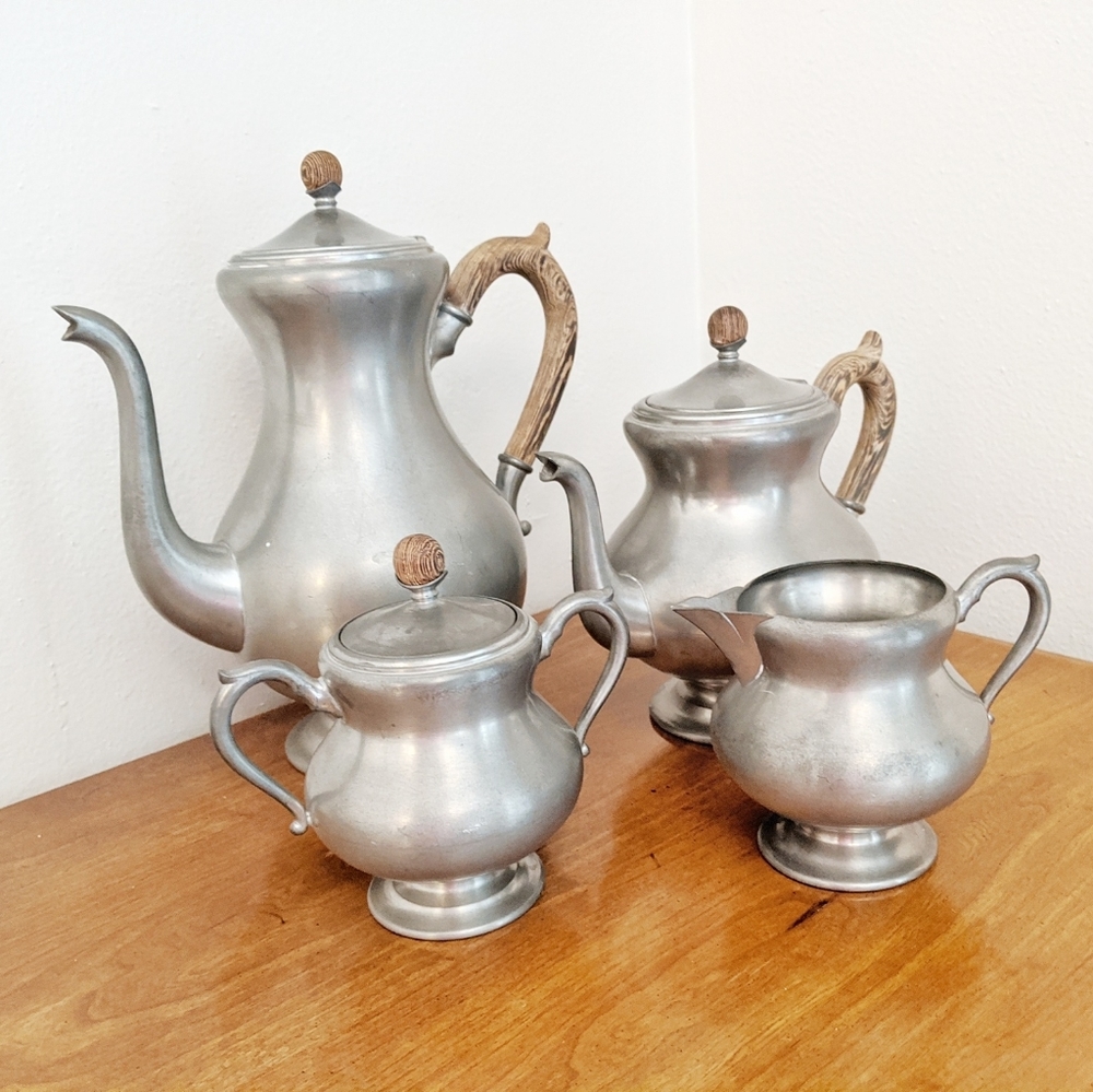Daalderop Solid Pewter Beverage Service MCM